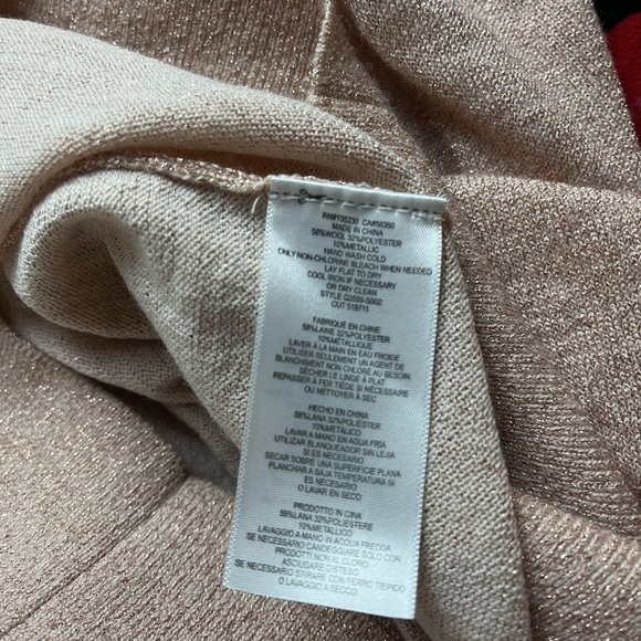 Equipment Asher V Neck Shimmer Pink Wool Blend Sweater S - Picture 6 of 6